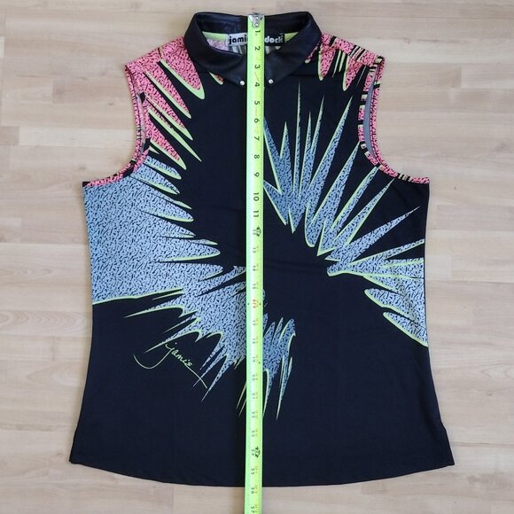 Jamie Sadock Sleeveless Graphic Top, Dark Multicolor (US M) - Picture 3 of 4